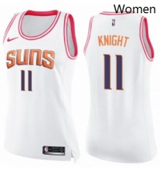 Womens Nike Phoenix Suns 11 Brandon Knight Swingman WhitePink Fashion NBA Jersey Womens Nike Phoenix Suns 11 Brandon Knight Swingman WhitePink Fashion NBA Jersey