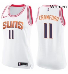 Womens Nike Phoenix Suns 11 Jamal Crawford Swingman White Pink Fashion NBA Jersey Womens Nike Phoenix Suns 11 Jamal Crawford Swingman White Pink Fashion NBA Jersey