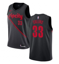 Men Nike Portland Blazers 33 Zach Collins Black NBA Swingman City Edition 2018 19 Jersey Men Nike Portland Blazers 33 Zach Collins Black NBA Swingman City Edition 2018 19 Jersey