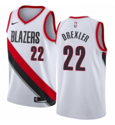 Youth Nike Portland Trail Blazers 22 Clyde Drexler Swingman White Home NBA Jersey Association Edition Youth Nike Portland Trail Blazers 22 Clyde Drexler Swingman White Home NBA Jersey Association Edition