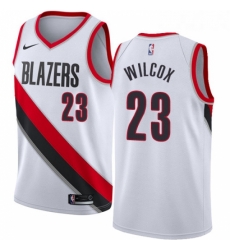 Youth Nike Portland Trail Blazers 23 CJ Wilcox Swingman White Home NBA Jersey Association Edition Youth Nike Portland Trail Blazers 23 CJ Wilcox Swingman White Home NBA Jersey Association Edition