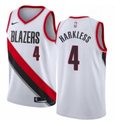 Youth Nike Portland Trail Blazers 4 Moe Harkless Authentic White Home NBA Jersey Association Edition Youth Nike Portland Trail Blazers 4 Moe Harkless Authentic White Home NBA Jersey Association Edition
