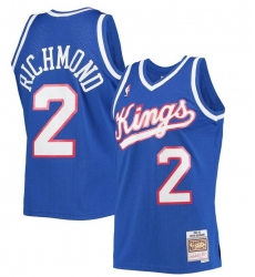 Men NBA Kings Mitch Richmond 2 Hardwood Classics Mitchell Ness Blue Jersey Men NBA Kings Mitch Richmond 2 Hardwood Classics Mitchell Ness Blue Jersey