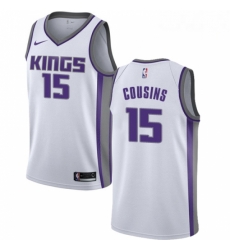 Mens Nike Sacramento Kings 15 DeMarcus Cousins Authentic White NBA Jersey Association Edition Mens Nike Sacramento Kings 15 DeMarcus Cousins Authentic White NBA Jersey Association Edition