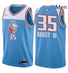 Mens Nike Sacramento Kings 35 Marvin Bagley III Swingman Blue NBA Jersey City Edition Mens Nike Sacramento Kings 35 Marvin Bagley III Swingman Blue NBA Jersey City Edition