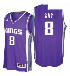 Sacramento Kings 8 Rudy Gay 2016 17 Seasons Purple Road New Swingman Jersey Sacramento Kings 8 Rudy Gay 2016 17 Seasons Purple Road New Swingman Jersey