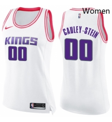 Womens Nike Sacramento Kings 0 Willie Cauley Stein Swingman WhitePink Fashion NBA Jersey Womens Nike Sacramento Kings 0 Willie Cauley Stein Swingman WhitePink Fashion NBA Jersey