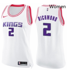 Womens Nike Sacramento Kings 2 Mitch Richmond Swingman WhitePink Fashion NBA Jersey Womens Nike Sacramento Kings 2 Mitch Richmond Swingman WhitePink Fashion NBA Jersey
