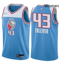 Womens Nike Sacramento Kings 43 Anthony Tolliver Swingman Blue NBA Jersey City Edition Womens Nike Sacramento Kings 43 Anthony Tolliver Swingman Blue NBA Jersey City Edition