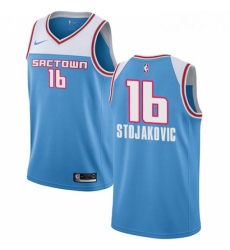 Youth Nike Sacramento Kings 16 Peja Stojakovic Swingman Blue NBA Jersey 2018 19 City Edition Youth Nike Sacramento Kings 16 Peja Stojakovic Swingman Blue NBA Jersey 2018 19 City Edition