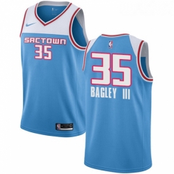 Youth Nike Sacramento Kings 35 Marvin Bagley III Swingman Blue NBA Jersey 2018 19 City Edition 