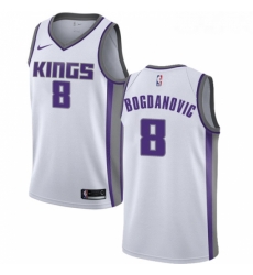 Youth Nike Sacramento Kings 8 Bogdan Bogdanovic Swingman White NBA Jersey Association Edition Youth Nike Sacramento Kings 8 Bogdan Bogdanovic Swingman White NBA Jersey Association Edition