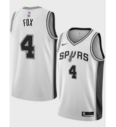 Men San Antonio Spurs 4 De 27Aaron Fox White 2024 25 Association Edition Stitched Basketball Jersey Men San Antonio Spurs 4 De 27Aaron Fox White 2024 25 Association Edition Stitched Basketball Jersey