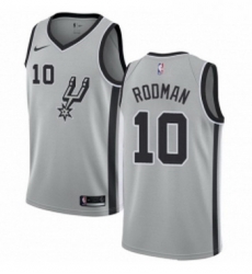 Womens Nike San Antonio Spurs 10 Dennis Rodman Swingman Silver Alternate NBA Jersey Statement Edition Womens Nike San Antonio Spurs 10 Dennis Rodman Swingman Silver Alternate NBA Jersey Statement Edition