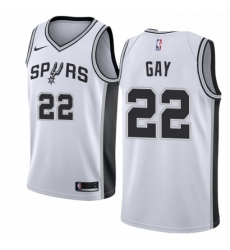 Youth Nike San Antonio Spurs 22 Rudy Gay Swingman White Home NBA Jersey Association Edition Youth Nike San Antonio Spurs 22 Rudy Gay Swingman White Home NBA Jersey Association Edition