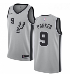 Youth Nike San Antonio Spurs 9 Tony Parker Authentic Silver Alternate NBA Jersey Statement Edition Youth Nike San Antonio Spurs 9 Tony Parker Authentic Silver Alternate NBA Jersey Statement Edition