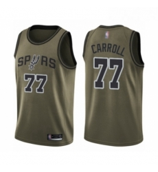 Youth San Antonio Spurs 77 DeMarre Carroll Swingman Green Salute to Service Basketball Jersey Youth San Antonio Spurs 77 DeMarre Carroll Swingman Green Salute to Service Basketball Jersey