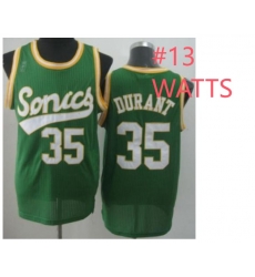 Seattle Supersonic #13 Watts Green Revolution 30 NBA Basketball Jerseys Seattle Supersonic #13 Watts Green Revolution 30 NBA Basketball Jerseys