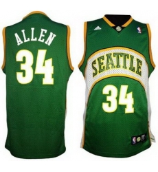 Seattle Supersonics 34# Ray Allen Soul Swingman Green Jersey Seattle Supersonics 34# Ray Allen Soul Swingman Green Jersey