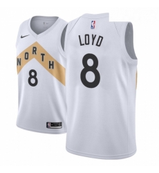 Men NBA 2018 19 Toronto Raptors 8 Jordan Loyd City Edition White Jersey Men NBA 2018 19 Toronto Raptors 8 Jordan Loyd City Edition White Jersey