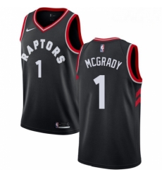 Mens Nike Toronto Raptors 1 Tracy Mcgrady Swingman Black Alternate NBA Jersey Statement Edition Mens Nike Toronto Raptors 1 Tracy Mcgrady Swingman Black Alternate NBA Jersey Statement Edition