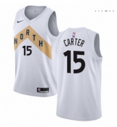 Mens Nike Toronto Raptors 15 Vince Carter Swingman White NBA Jersey City Edition Mens Nike Toronto Raptors 15 Vince Carter Swingman White NBA Jersey City Edition