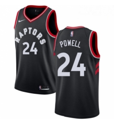 Mens Nike Toronto Raptors 24 Norman Powell Authentic Black Alternate NBA Jersey Statement Edition Mens Nike Toronto Raptors 24 Norman Powell Authentic Black Alternate NBA Jersey Statement Edition