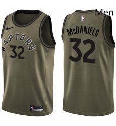 Mens Nike Toronto Raptors 32 KJ McDaniels Swingman Green Salute to Service NBA Jersey Mens Nike Toronto Raptors 32 KJ McDaniels Swingman Green Salute to Service NBA Jersey