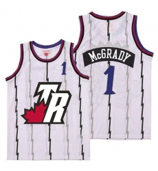 Raptors 1 Tracy McGrady White Big White TR Logo Retro Jersey 7 Raptors 1 Tracy McGrady White Big White TR Logo Retro Jersey 7