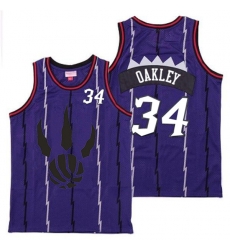 Raptors 34 Charles Oakley Purple Throwback Jersey Raptors 34 Charles Oakley Purple Throwback Jersey