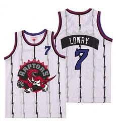 Raptors 7 Kyle Lowry White Big Gray Red Logo Retro Jersey1 Raptors 7 Kyle Lowry White Big Gray Red Logo Retro Jersey1