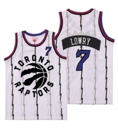 Raptors 7 Kyle Lowry White Retro Jersey 2 Raptors 7 Kyle Lowry White Retro Jersey 2