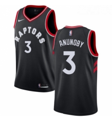 Womens Nike Toronto Raptors 3 OG Anunoby Swingman Black Alternate NBA Jersey Statement Edition Womens Nike Toronto Raptors 3 OG Anunoby Swingman Black Alternate NBA Jersey Statement Edition
