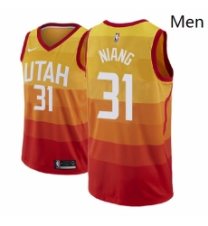Men NBA 2018 19 Utah Jazz 31 Georges Niang City Edition Red Jersey Men NBA 2018 19 Utah Jazz 31 Georges Niang City Edition Red Jersey