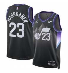 Men Utah Jazz 23 Lauri Markkanen Purple 2024 25 Statement Edition Stitched Basketball Jersey Men Utah Jazz 23 Lauri Markkanen Purple 2024 25 Statement Edition Stitched Basketball Jersey