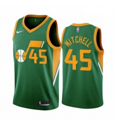 Men Utah Jazz 45 Donovan Mitchell Green NBA Swingman 2020 21 Earned Edition Jersey Men Utah Jazz 45 Donovan Mitchell Green NBA Swingman 2020 21 Earned Edition Jersey