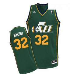 Mens Adidas Utah Jazz 32 Karl Malone Swingman Green Alternate NBA Jersey Mens Adidas Utah Jazz 32 Karl Malone Swingman Green Alternate NBA Jersey