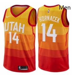 Mens Nike Utah Jazz 14 Jeff Hornacek Authentic Orange NBA Jersey City Edition Mens Nike Utah Jazz 14 Jeff Hornacek Authentic Orange NBA Jersey City Edition