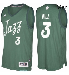 Mens Utah Jazz 3 George Hill Green 2016 2017 Christmas Day NBA Swingman Jersey Mens Utah Jazz 3 George Hill Green 2016 2017 Christmas Day NBA Swingman Jersey