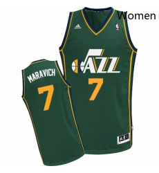 Womens Adidas Utah Jazz 7 Pete Maravich Swingman Green Alternate NBA Jersey Womens Adidas Utah Jazz 7 Pete Maravich Swingman Green Alternate NBA Jersey