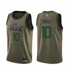 Youth Utah Jazz 10 Mike Conley Swingman Green Salute to Service Basketball Jersey Youth Utah Jazz 10 Mike Conley Swingman Green Salute to Service Basketball Jersey