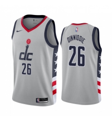 Men Nike Washington Wizards 26 Spencer Dinwiddie Gray NBA Swingman 2020 21 City Edition Jersey Men Nike Washington Wizards 26 Spencer Dinwiddie Gray NBA Swingman 2020 21 City Edition Jersey