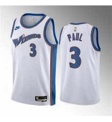 Men Washington Wizards 3 Chris Paul White Classic Edition Stitched Jersey Men Washington Wizards 3 Chris Paul White Classic Edition Stitched Jersey