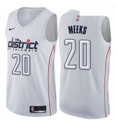 Mens Nike Washington Wizards 20 Jodie Meeks Authentic White NBA Jersey City Edition Mens Nike Washington Wizards 20 Jodie Meeks Authentic White NBA Jersey City Edition