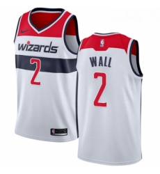 Womens Nike Washington Wizards 2 John Wall Authentic White Home NBA Jersey Association Edition Womens Nike Washington Wizards 2 John Wall Authentic White Home NBA Jersey Association Edition