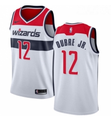 Youth Nike Washington Wizards 12 Kelly Oubre Jr Authentic White Home NBA Jersey Association Edition Youth Nike Washington Wizards 12 Kelly Oubre Jr Authentic White Home NBA Jersey Association Edition