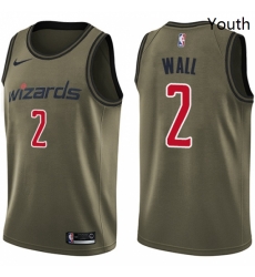 Youth Nike Washington Wizards 2 John Wall Swingman Green Salute to Service NBA Jersey Youth Nike Washington Wizards 2 John Wall Swingman Green Salute to Service NBA Jersey