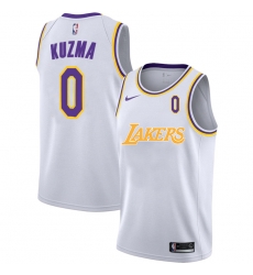Lakers 0 Kyle Kuzma White 2020 2021 New City Edition Nike Swingman Jerseys Lakers 0 Kyle Kuzma White 2020 2021 New City Edition Nike Swingman Jerseys