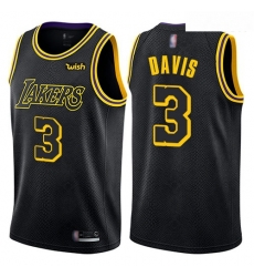 Lakers #3 Anthony Davis Black Basketball Swingman City Edition Jersey Lakers #3 Anthony Davis Black Basketball Swingman City Edition Jersey
