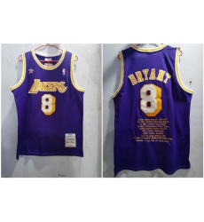Lakers 8 Kobe Bryant Purple 1996 97 Hardwood Classics Jersey Lakers 8 Kobe Bryant Purple 1996 97 Hardwood Classics Jersey